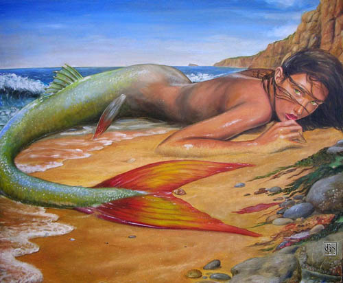 beached mermaid